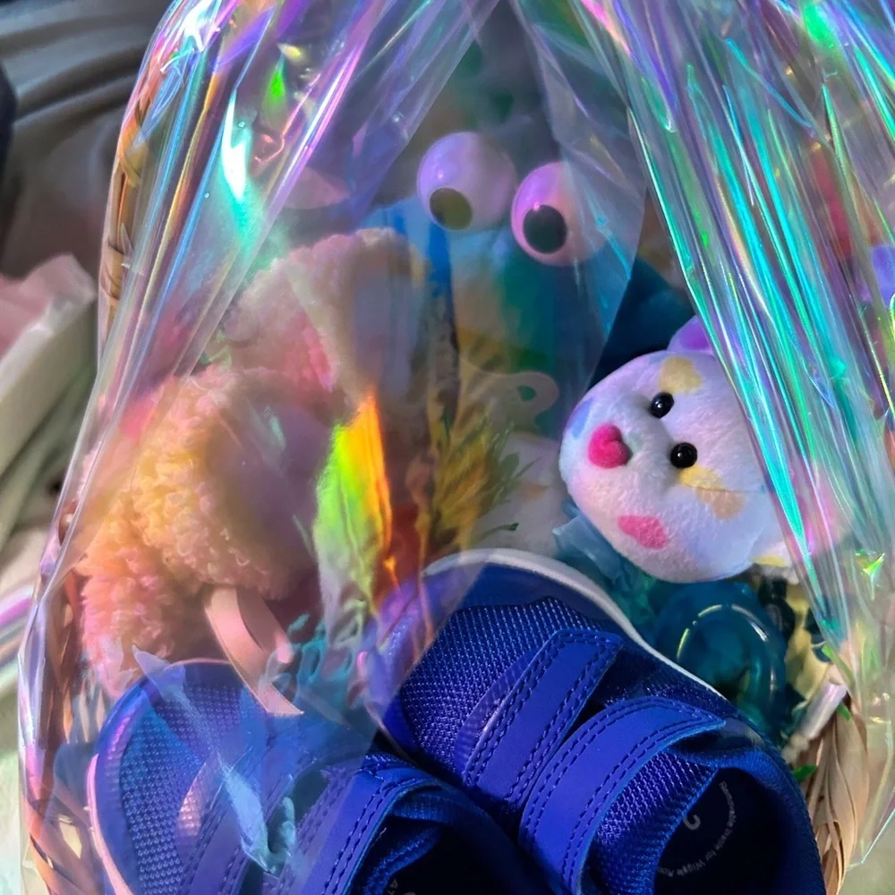 🧺 Vintage Cookie Monster & Booties Infant Easter Basket Baby Gift Set